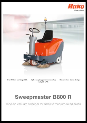 Kompaktni strojevi za čišćenje Hako Sweepmaster B 800 R