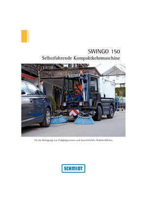 Kompaktni strojevi za čišćenje Schmidt Swingo 150
