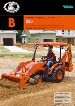 Kompaktni pomoćni traktori Kubota B26B