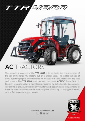 Kompaktni pomoćni traktori Carraro TTR 4800 HST