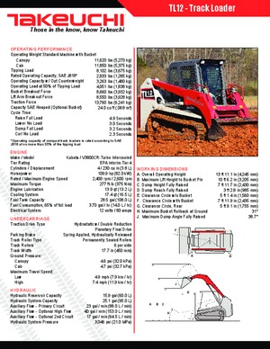 Mini utovarivači Takeuchi TL 12