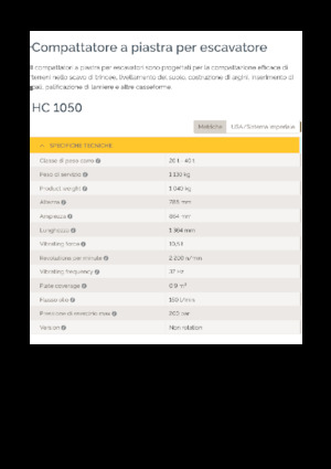 Kompaktori za hidraulične bagere Epiroc HC 1050 