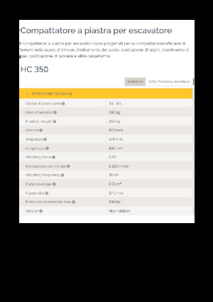 Kompaktori za hidraulične bagere Epiroc HC 350 