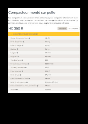 Kompaktori za hidraulične bagere Epiroc HC 350 R 