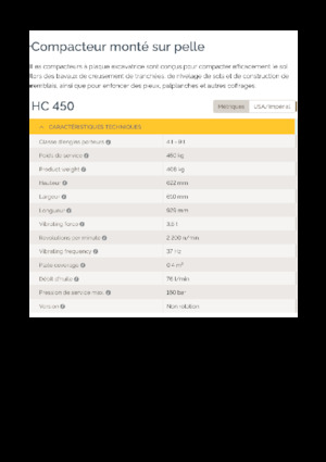 Kompaktori za hidraulične bagere Epiroc HC 450 