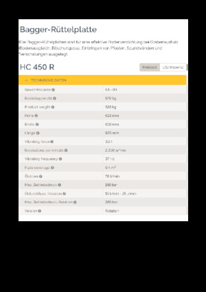 Kompaktori za hidraulične bagere Epiroc HC 450 R 