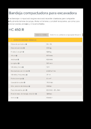 Kompaktori za hidraulične bagere Epiroc HC 450 R 