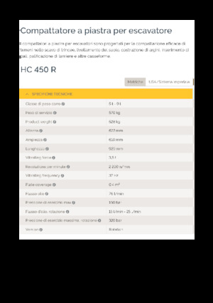 Kompaktori za hidraulične bagere Epiroc HC 450 R 