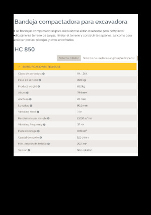 Kompaktori za hidraulične bagere Epiroc HC 850 