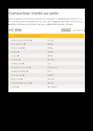 Kompaktori za hidraulične bagere Epiroc HC 850 