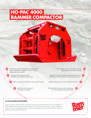 Kompaktori za hidraulične bagere Rammer Ho-Pac 4000