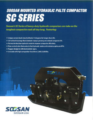 Kompaktori za hidraulične bagere Soosan SC 340