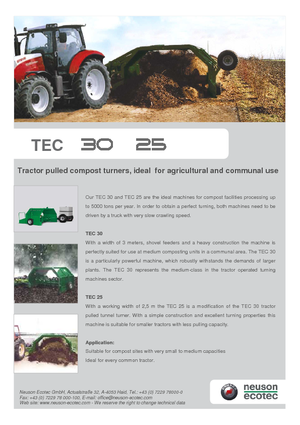 Rezači za kompost Neuson-Ecotec TEC 25