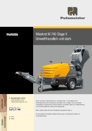 Zračni transporteri Putzmeister M 740 DHBS