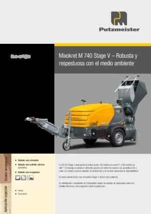 Zračni transporteri Putzmeister M 740 DHB