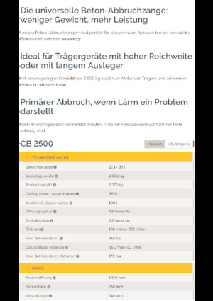 Drobilice za beton Epiroc CB 2500