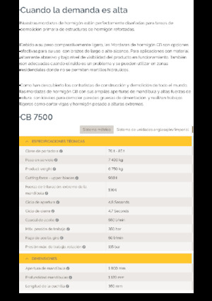Drobilice za beton Epiroc CB 7500