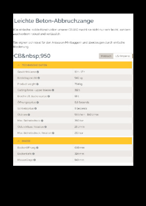 Drobilice za beton Epiroc CB 950