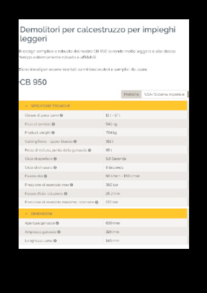 Drobilice za beton Epiroc CB 950