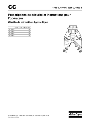 Drobilice za beton Atlas Copco CC 4700S