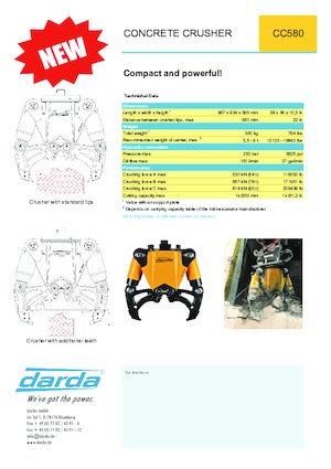 Drobilice za beton Darda CC580