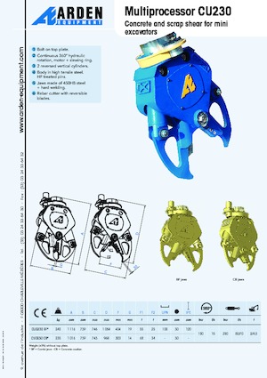 Drobilice za beton Arden CU 0230 CB