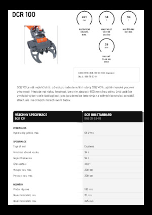 Drobilice za beton Husqvarna DCR 100
