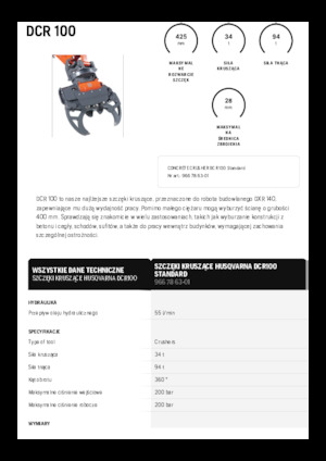Drobilice za beton Husqvarna DCR 100