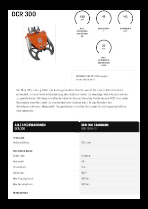 Drobilice za beton Husqvarna DCR 300