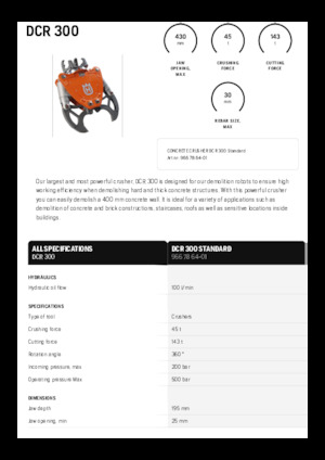 Drobilice za beton Husqvarna DCR 300