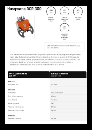 Drobilice za beton Husqvarna DCR 300