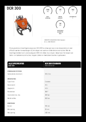 Drobilice za beton Husqvarna DCR 300