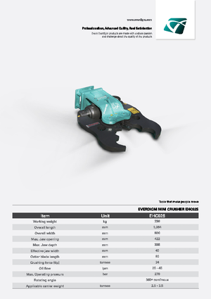 Multi- procesori Everdigm EHC025