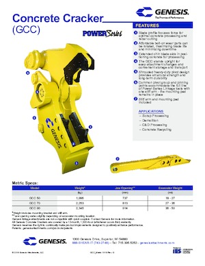 Drobilice za beton Genesis GCC 50