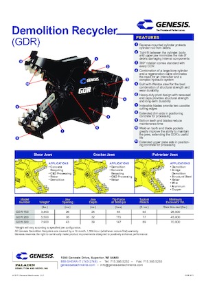 Drobilice za beton Genesis GDR 150