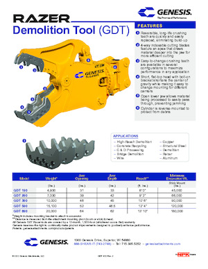 Drobilice za beton Genesis GDT 890