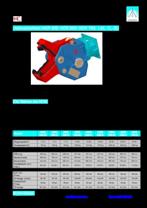 Multi- procesori Konverma HCR 750 M 