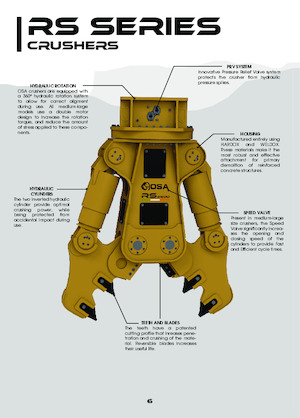 Drobilice za beton OSA Demolition Equipment RS5000 