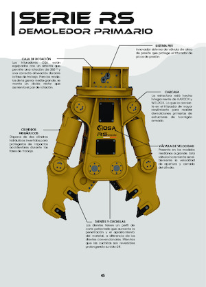 Drobilice za beton OSA Demolition Equipment RS5000 