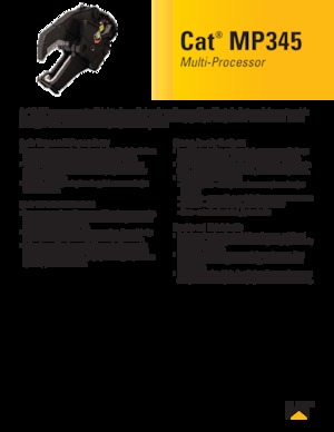 Multi- procesori Caterpillar MP345D