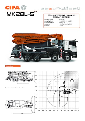 Pumpe miksera za kamione CIFA MK28L-5