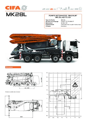 Pumpe miksera za kamione CIFA MK28L