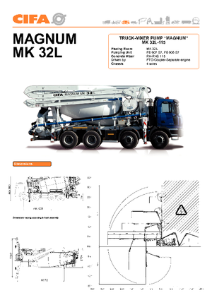 Pumpe miksera za kamione CIFA Magnum MK 115/32 L