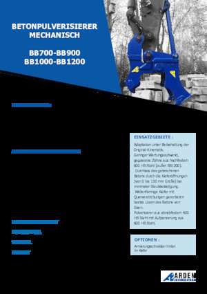 Pulverizatori za beton Arden BB900