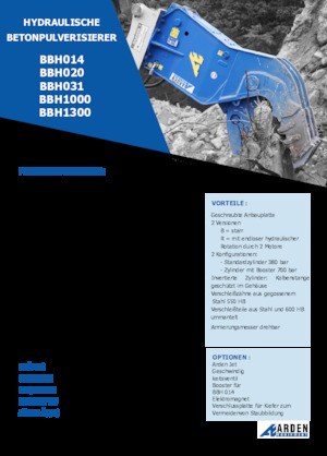 Pulverizatori za beton Arden BBH1300