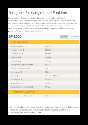 Pulverizatori za beton Epiroc BP 2050
