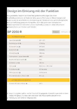 Pulverizatori za beton Epiroc BP 2050 R