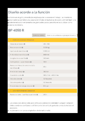 Pulverizatori za beton Epiroc BP 4050 R