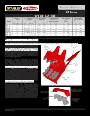 Pulverizatori za beton LaBounty CP 80