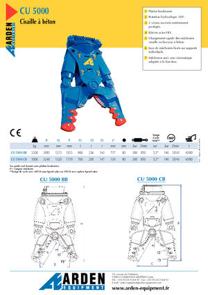 Pulverizatori za beton Arden CU 5000 BB